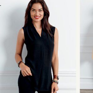 Cabi Ebony Tunic // BLACK // LONG BLOUSE // TOP